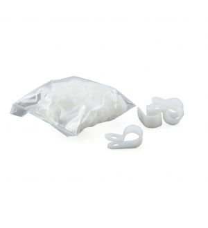 Curt 3/8in I.D. Convoluted Slit Loom Tube Clamps (25-Pack)