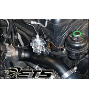 ETS Charge Pipe Upgrade - N54 (Twin Turbo) - HKS BOV Flange - Wrinkle Black BMW 135i/335i