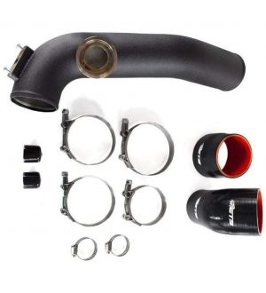 ETS Charge Pipe Upgrade - N54 (Twin Turbo) - HKS BOV Flange - Wrinkle Black BMW 135i/335i