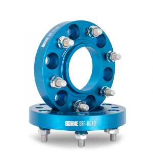 Mishimoto Borne Off-Road Wheel Spacers - 6x139.7 - 78.1 - 50mm - M14x1.5 - Blue - P/N: BNWS-005-500BL