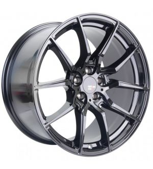 Option Lab R716 18x9.5 +35 5x114.3 Gotham Black Wheel