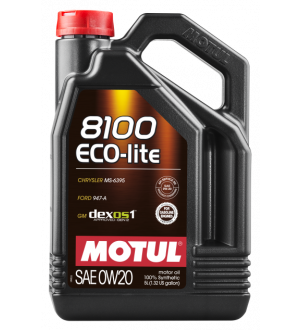 Motul 5L Synthetic Engine Oil 8100 0W20 ECO-LITE