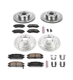 Power Stop Z23 EVOLUTION BRAKE KIT Front and Rear Subaru Legacy 1999-1997-K446