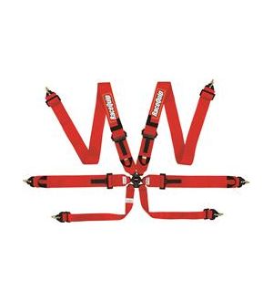 RaceQuip Red FIA CAMLOCK 6pt Pull Down Lap