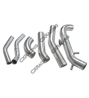 CX Racing Intercooler + Radiator + Turbo Intake Filter BOV Kit For Z31 300ZX VG30ET V-Mount