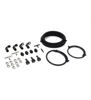 IAG Braided Fuel Line & Fitting Kit For IAG Top Feed Fuel Rails & OEM FPR w/ COBB FPR Kit for 08-21 STI