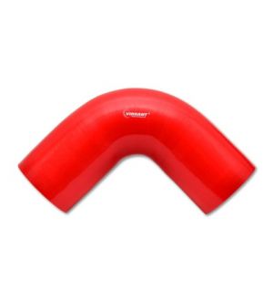 Vibrant 4 Ply Reinforced Silicone Elbow Connector - 2.25in I.D. - 90 deg. Elbow (RED) - 2741R