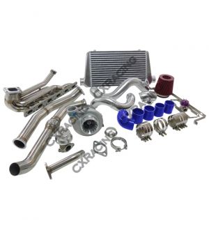 CX Racing op Mount GT35 Turbo Kit Manifold Downpipe Intercooler For 92-98 BMW E36