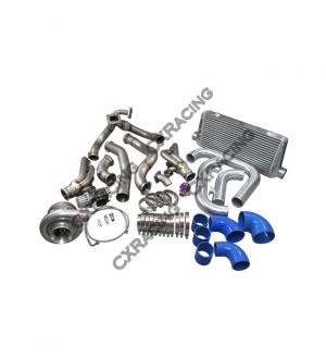 CX Racing T76 Turbo Manifold Header Downpipe Intercooler Piping Kit For 98-02 Chevrolet Camaro LS1