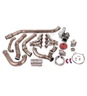 CX Racing Single Turbo Header Manifold Downpipe Wastegate Kit for 68-72 Chevelle LS1 LSx