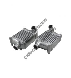 CX Racing Twin Turbo Intercooler For 1990-1996 Nissan 300ZX Aluminum Side Mount
