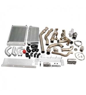 CX Racing Turbo Kit Intercooler Piping Radiator For 68-72 Chevrolet Chevelle SBC Small Block