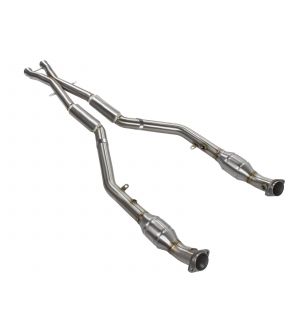 aFe MACHForce XP Test Pipe 304SS 07-10 BMW(E90/92/93) V8-4.0L W/ Resonators
