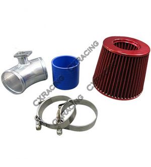 CX Racing Air Intake Flange Pipe For 92-98 BMW E36 325i 328i + Filter