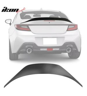 Ikon Motorsports 2022-2023 Subaru BRZ Toyota GR86 Unpainted Black TRD Trunk Spoiler ABS