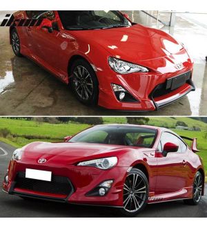 Ikon Motorsports 2013-2020 Scion FRS Subaru BRZ GT86 J Style Unpainted Side Skirts PU