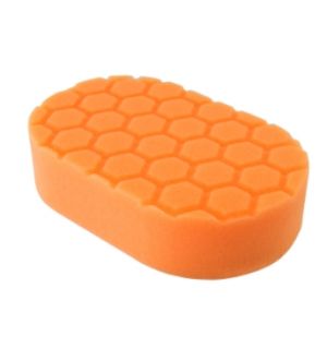 Chemical Guys Hex-Logic Medium Cutting Hand Applicator Pad - Orange - 3in x 6in x 1in (P24)