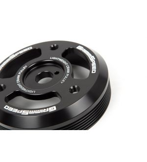 Lightweight Crank Pulley BLACK - Subaru FA/FB Engines [Equipped w/1-Piece OEM Pulley]