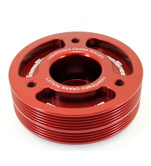 Lightweight Crank Pulley RED - Subaru All EJ Engines