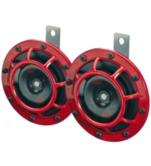 Hella Supertone Kit High tone/Low tone,12 V, 300/500 Hz with Bracket  - (P/N 003399801)