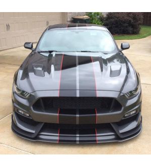 Anderson Composites GT350 Style Fiberglass Front Bumper with Front Lip - 2015 - 2017 Mustang