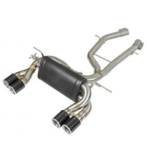 aFe MACH Force-Xp 2-1/2in SS Axle Back Exhaust System w/CF Tips 15+ BMW M3/M4 (F80/82) L6 3.0L (tt)