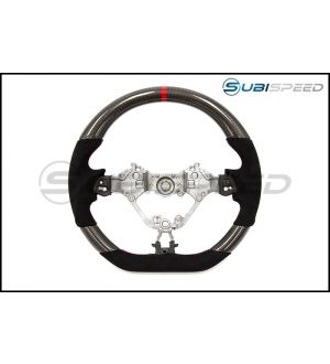 FT-86 SPEEDFACTORY FACELIFTED CP STYLE CARBON FIBER / ALCANTARA STEERING WHEEL - 2017+ 86 / BRZ
