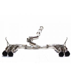 Invidia R400 Cat Back Exhaust w/Ti Straight Cut Tips - Subaru WRX 11-14/STI 08-14 (Hatch)