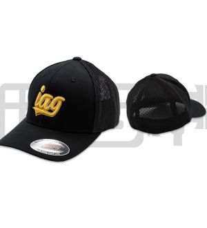 IAG Flexfit Trucker Hat with Gold Script