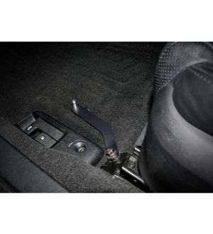 IAG Driver Side Floor Mat Bracket for 2005-09 Subaru Legacy (Black Finish)