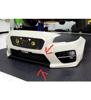 Sticker Fab  2018 STYLE BUMPER OVERLAY UPPER AND LOWER (CARBON VINYL, GLOSS BLACK, OR MATTE BLACK) 2015 2016 2017