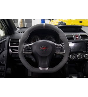Sticker Fab Subaru JDM 3D Carbon Forester F Steering Wheel Emblem Overlay - 2014-2018 Forester