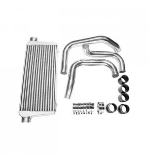 CX Racing Tube & Fin Front Mount Intercooler Piping Kit For Nissan S13 S14 S15 240SX Skyline R33 R34 GTR GTS With RB20DET RB25DET Engine