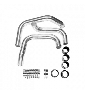 CX Racing Tube & Fin Front Mount Intercooler Piping Kit For Nissan S13 S14 S15 240SX Skyline R33 R34 GTR GTS With RB20DET RB25DET Engine