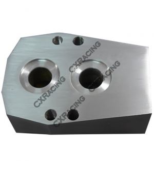 CX Racing CNC Machined Aluminum Oil Pedestal Flange/Adapter For Rotary Engine 12A, 13B, 20B
