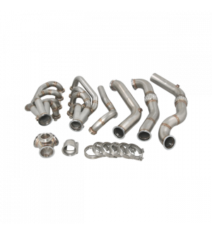 CX Racing Turbo Header Manifold Downpipe Kit For 82-92 Camaro LS1 LSx Engine NA-T
