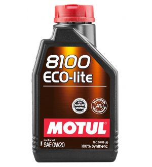 Motul 1L Synthetic Engine Oil 8100 0W20 ECO-LITE