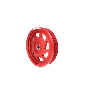 Perrin Performance Crank Pulley for Subaru FA/FB Engines Large Hub Red
