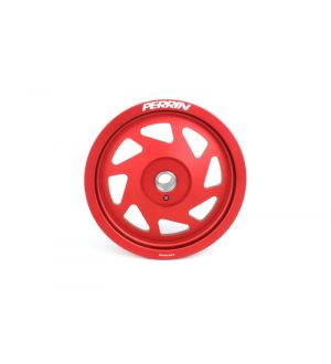 Perrin Performance Crank Pulley for Subaru FA/FB Engines Small Hub Red