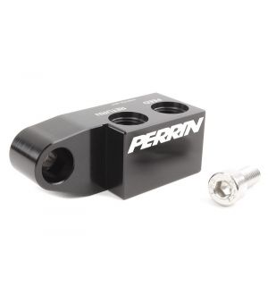 Perrin Performance Junction Block for Side Feed Fuel Rail with Pass Through -6 Fittings