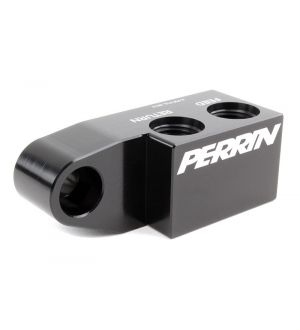 Perrin Performance Junction Block for Side Feed Fuel Rail with Pass Through -6 Fittings