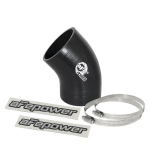 aFe Magnum FORCE CAI Univ. Silicone Coupling Kit (3in. ID to 2.5in. ID) 90 Deg. Elbow Reducer - Blk