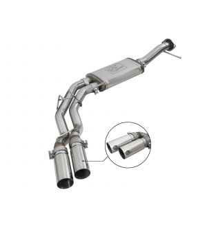 aFe Rebel Series 3in. to 2.5in. 409 SS C/B Exhaust 11-14 Ford F-150 V6-3.5L (tt) - Polished Tip