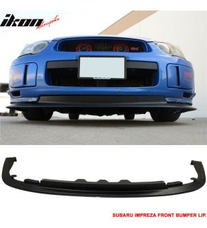 Ikon Motorsports Fits 04-05 Subaru Impreza WRX STI V-Limited Style Front Bumper Lip Spoiler - PP