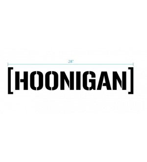 HOONIGAN Large Die Cut Cbar Sticker Black 28