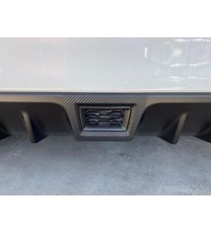StickerFab  3D CARBON FIBER REAR FOG / F1 BUMPER COVER OVERLAY - 15+ WRX / STI