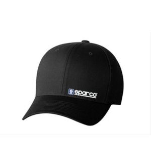 Sparco Hat Lid Black Large/XLarge FlexFit Tuning Universal