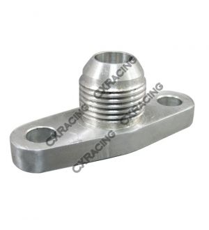 CX Racing Turbo Oil Drain Flange, Billet Aluminum CNC Made, AN10