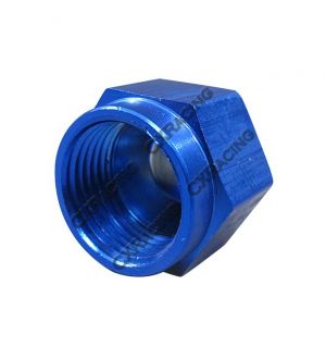 CX Racing Anodized Aluminum Flare Oil Fitting AN 12 Cap Block Off AN12 12AN Blue