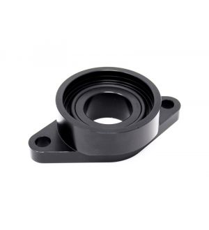 Torque Solution Billet Stock to HKS Blowoff Valve Adapter (Black): Mitsubishi Eclipse / Talon / Laser 1G 90-94